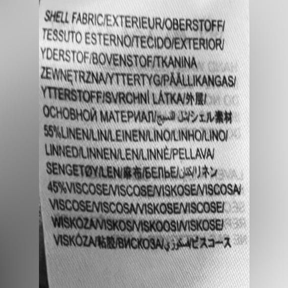 Farm Rio Ondina Linen blend Midi Dress with Cutout Waist in Blue & White Size M - Picture 11 of 13